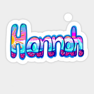 Top 10 best personalised gifts  a. Hannah -personalised,personalized name nautical pattern Sticker